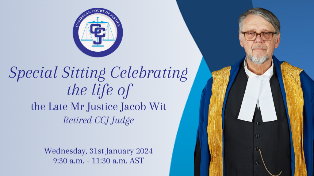Ceremonial Special Sitting - A Tribute to the late Mr Justice Jacob Wit (retired)